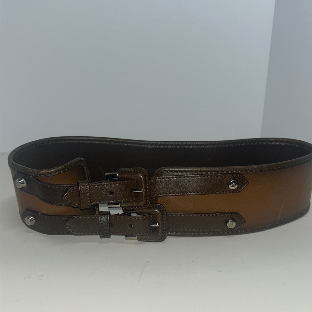 Burberry Brown Leather Belt